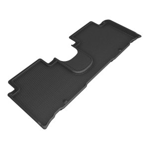 Hyundai Ioniq 5 Floor Mats - Rear - 3D MAXpider - Kagu Black R2 - Black - `25-`26